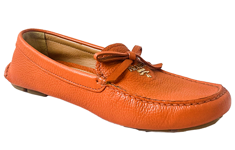 PRADA Casual Single Shoes Women's Orange Red