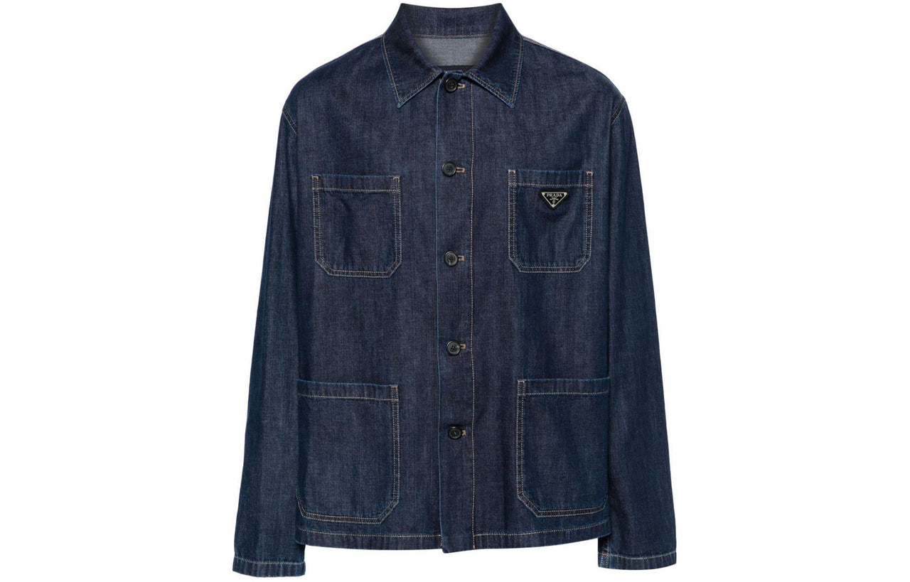 PRADA Denim Jacket Men's Dark Blue