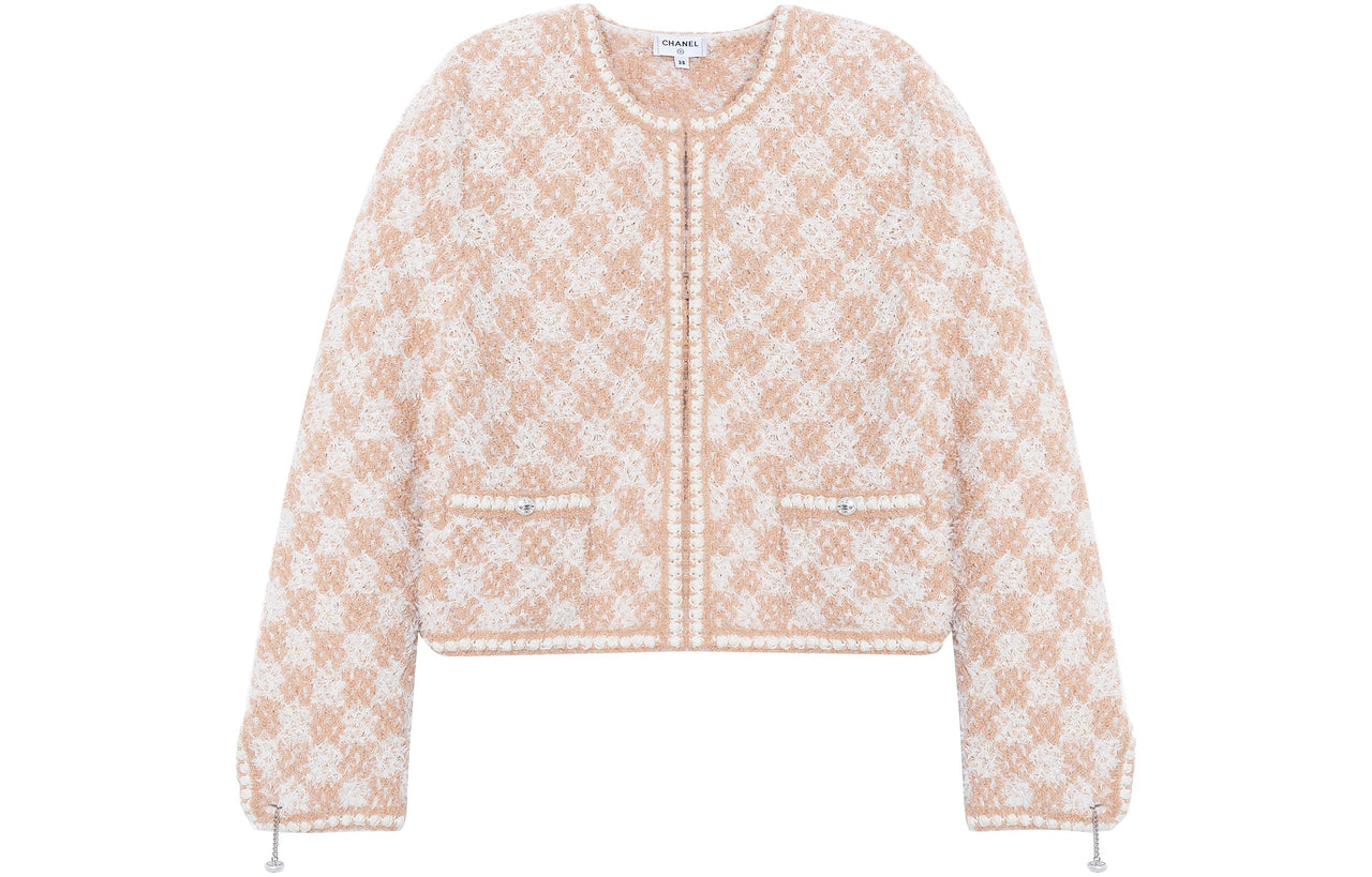 CHANEL Jacket Women's Beige Yellow