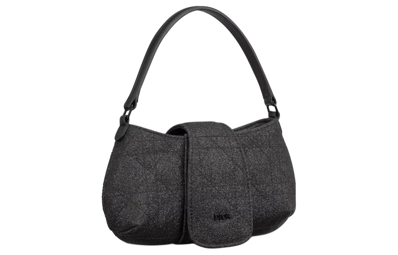 DIOR Canvas Portable Crossbody Bag Shoulder Bag Kids' Black