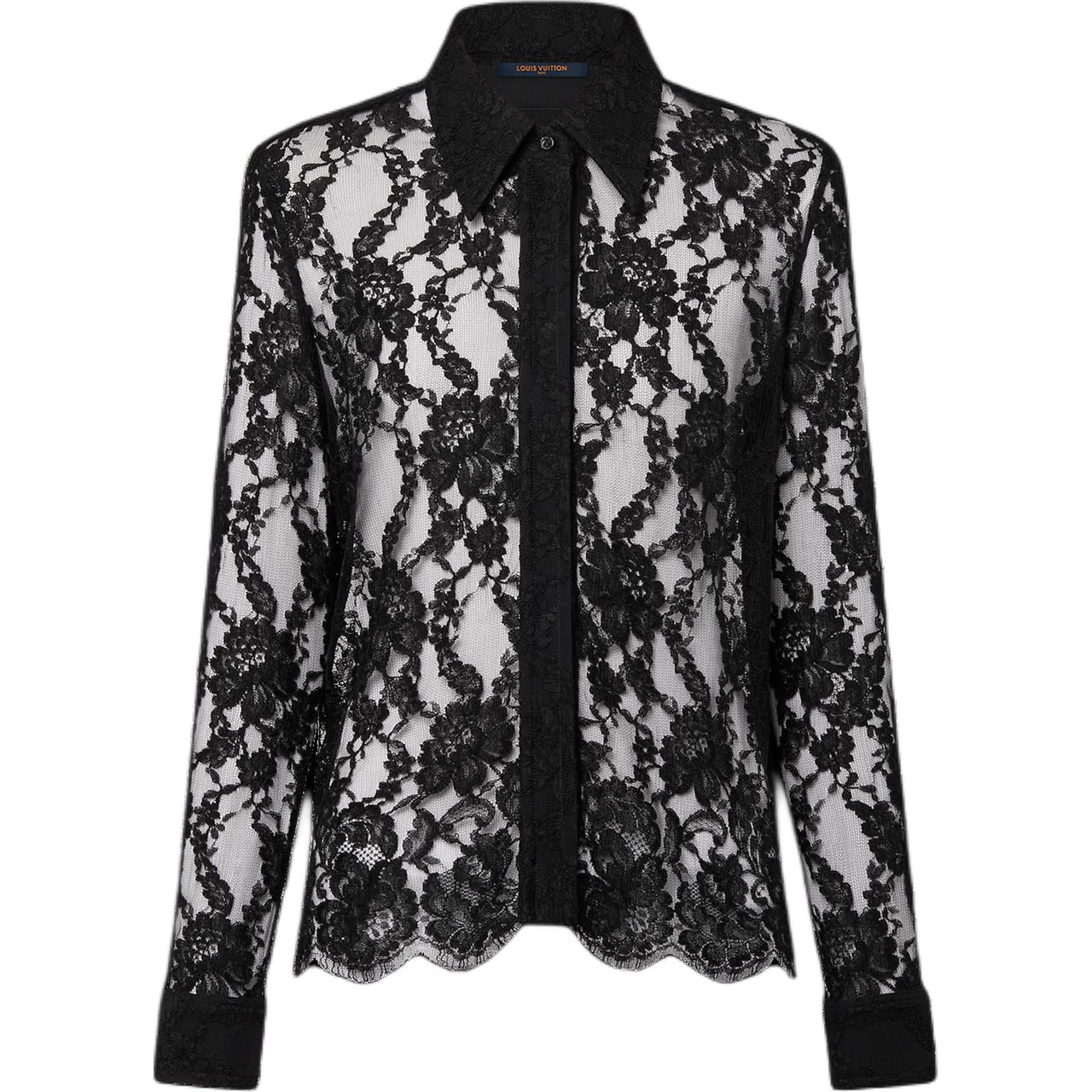 LOUIS VUITTON Floral Lace Shirt
