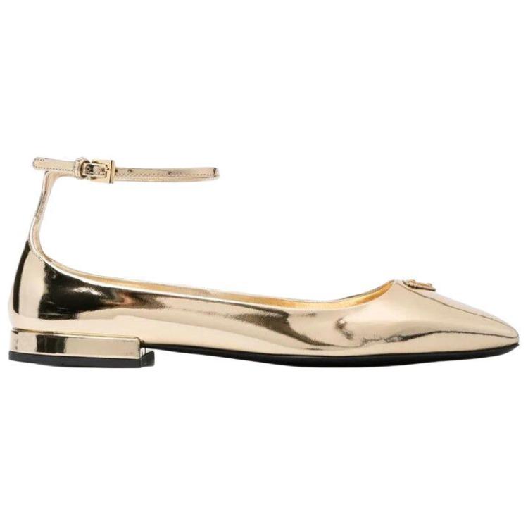 PRADA Casual Single Shoes Women's Gold