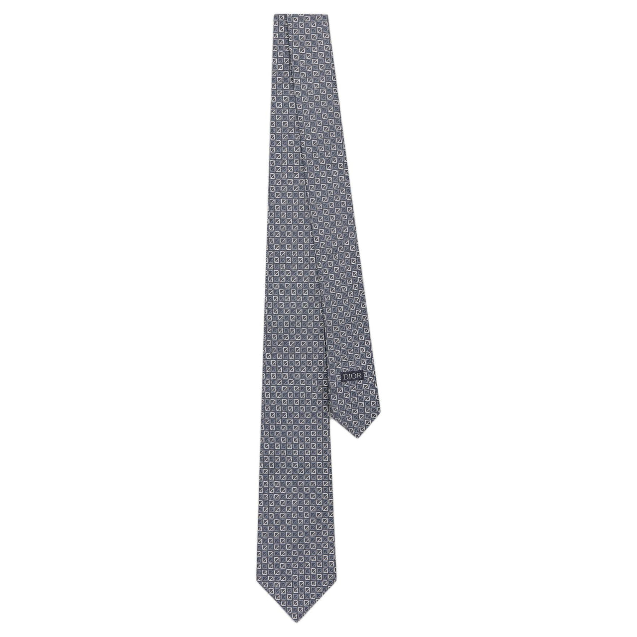 DIOR Mulberry Silk Ties Men's Dark Gray