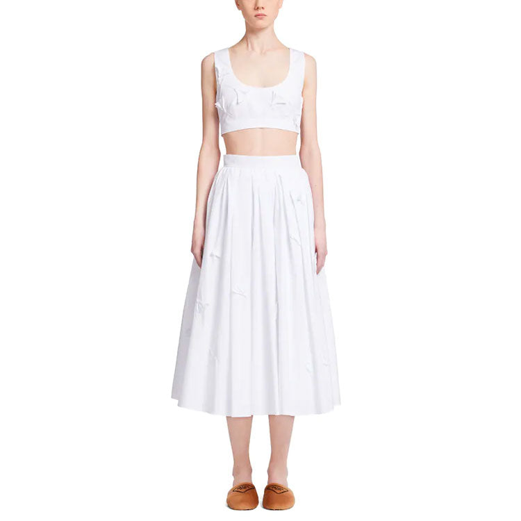 PRADA Casual Long Skirts Women's White