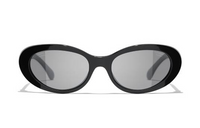 CHANEL Oval Polarized Sunglasses