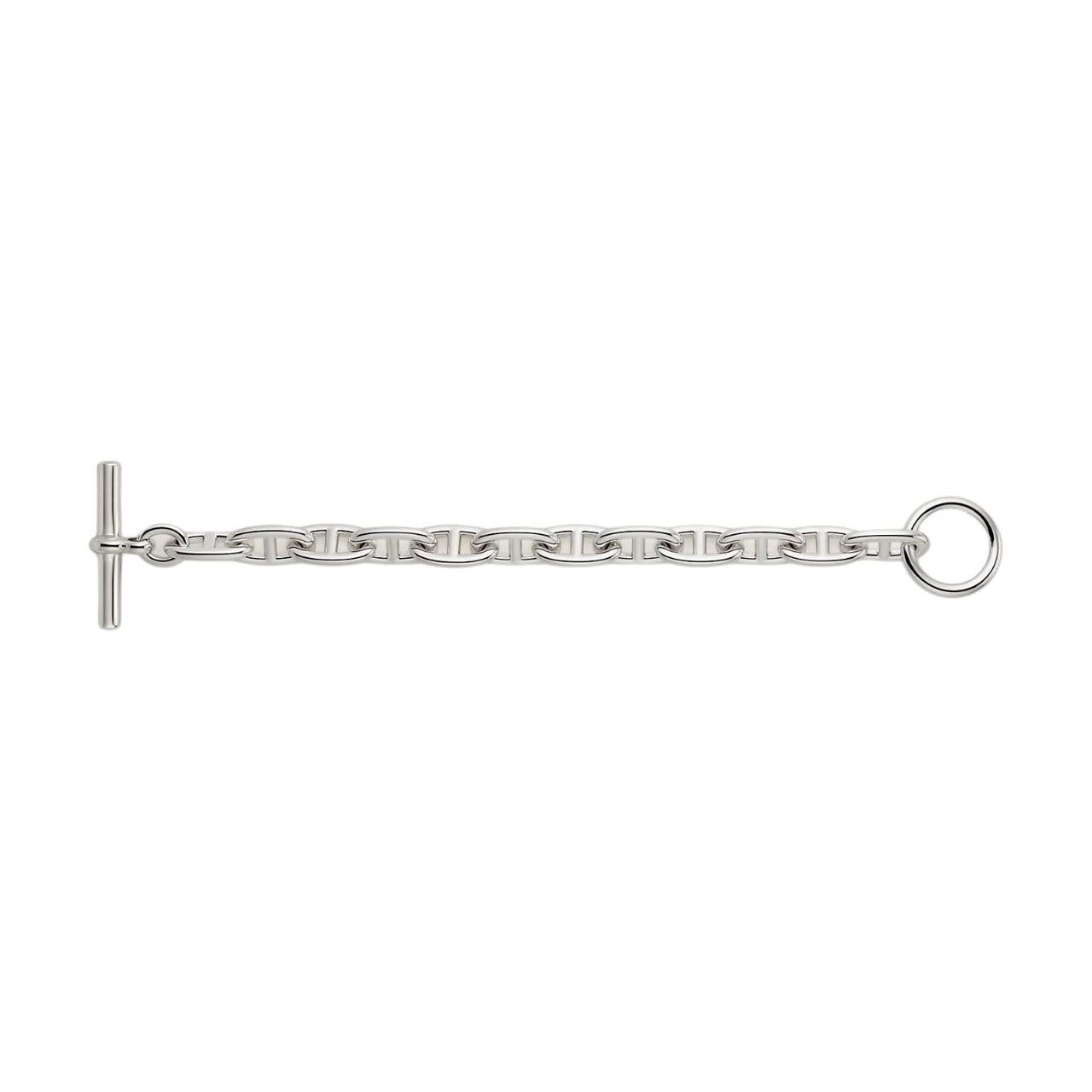HERMES 925 Sterling Silver Bracelets Men's Silver
