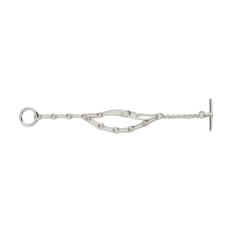 HERMES 925 Sterling Silver Bracelets Women's Silver