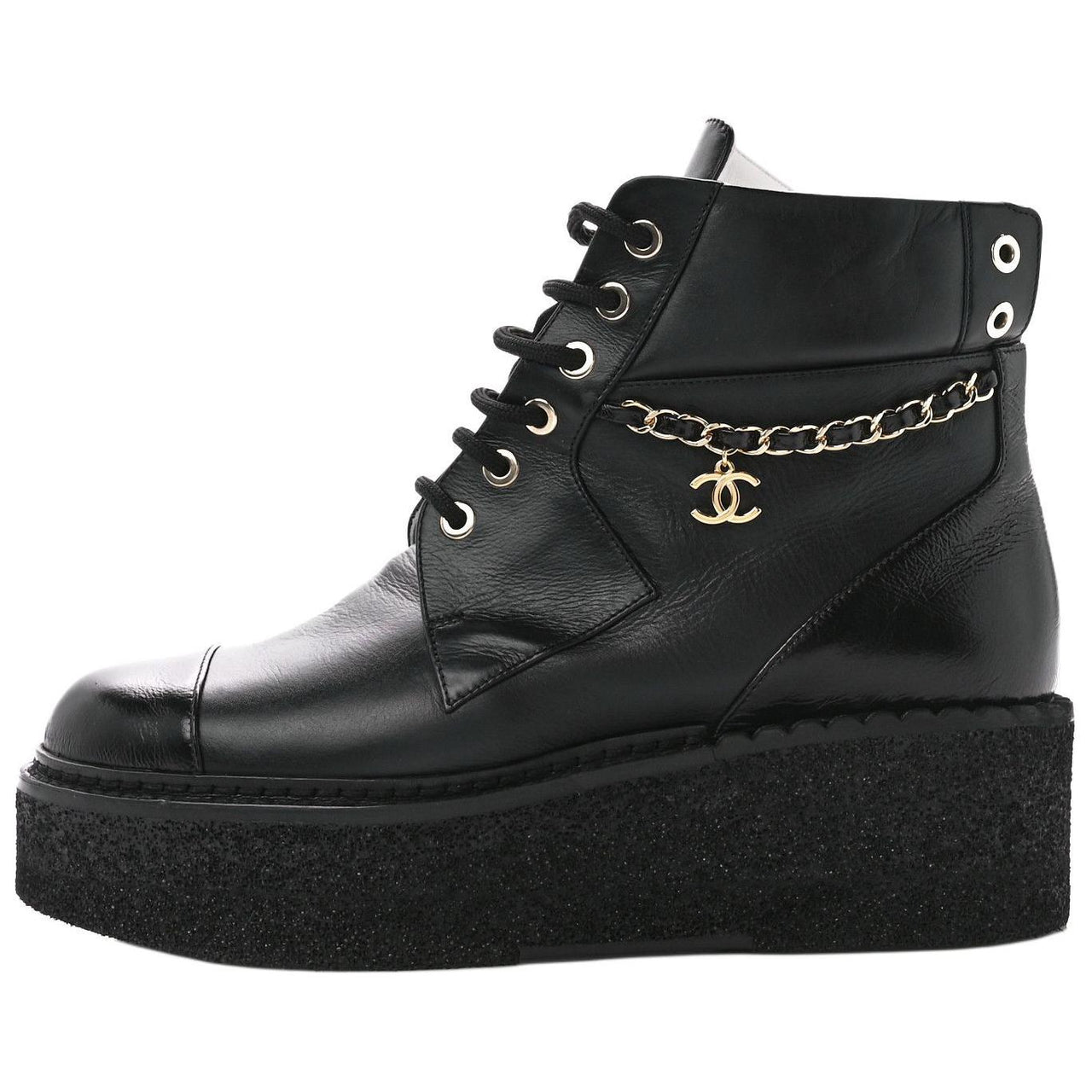 CHANEL Ankle Boots 5.5cm Women's Black