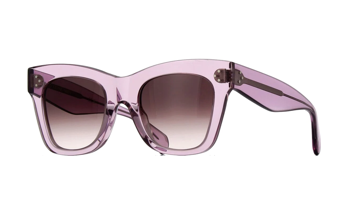 CELINE Acetate Square Sunglasses Unisex Purple