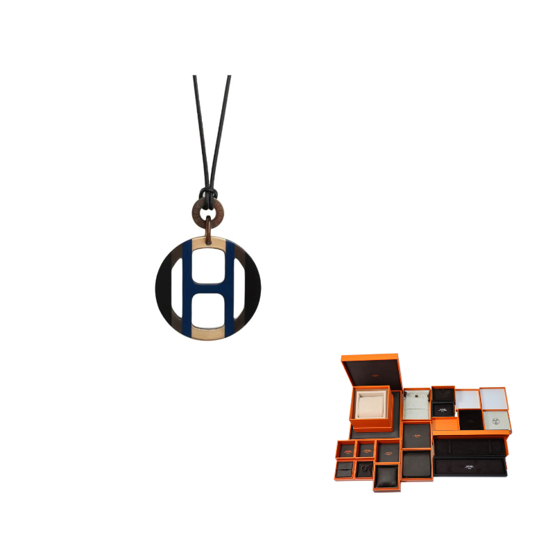 HERMES Necklaces Women's Brown