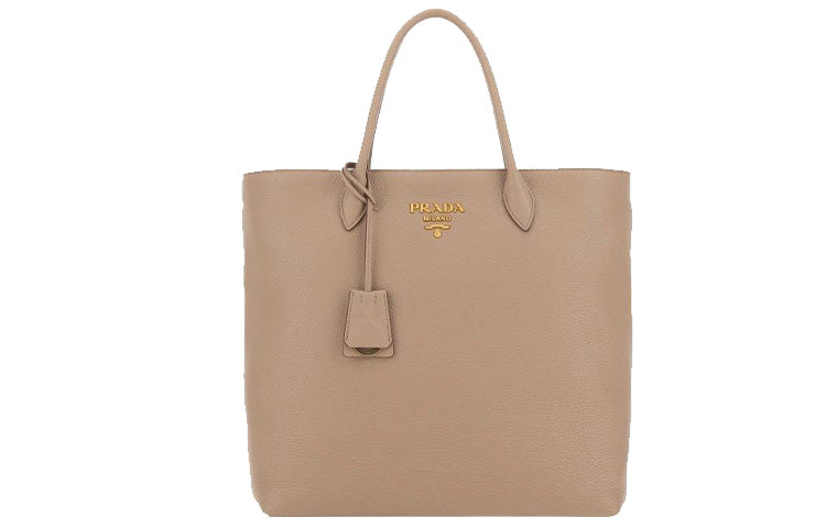 PRADA Calfskin Handbag Women's Brown