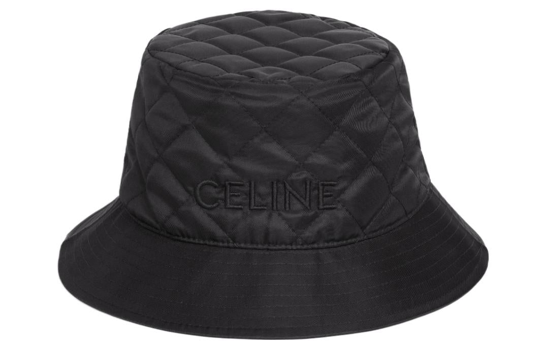 CELINE Logo Bucket Hat In Lightweight Nylon