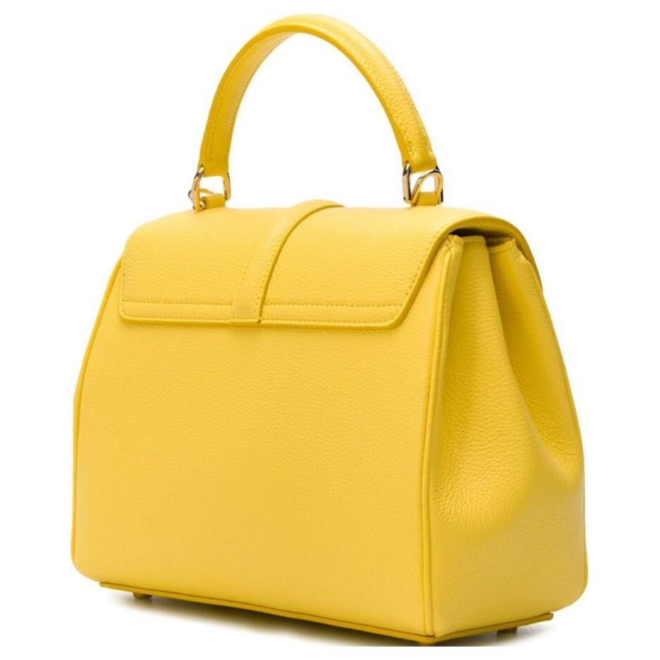 CELINE Calfskin Shoulder Bag Crossbody Bag Handbag Small Size Women's Yellow