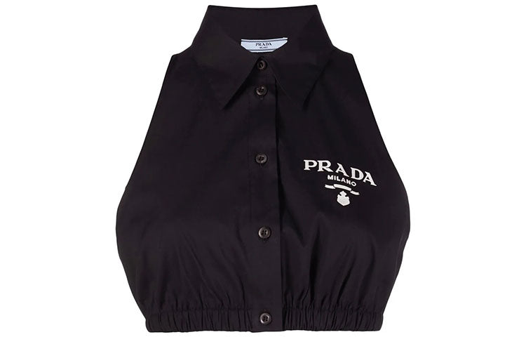 PRADA Crop Tops Women's Black