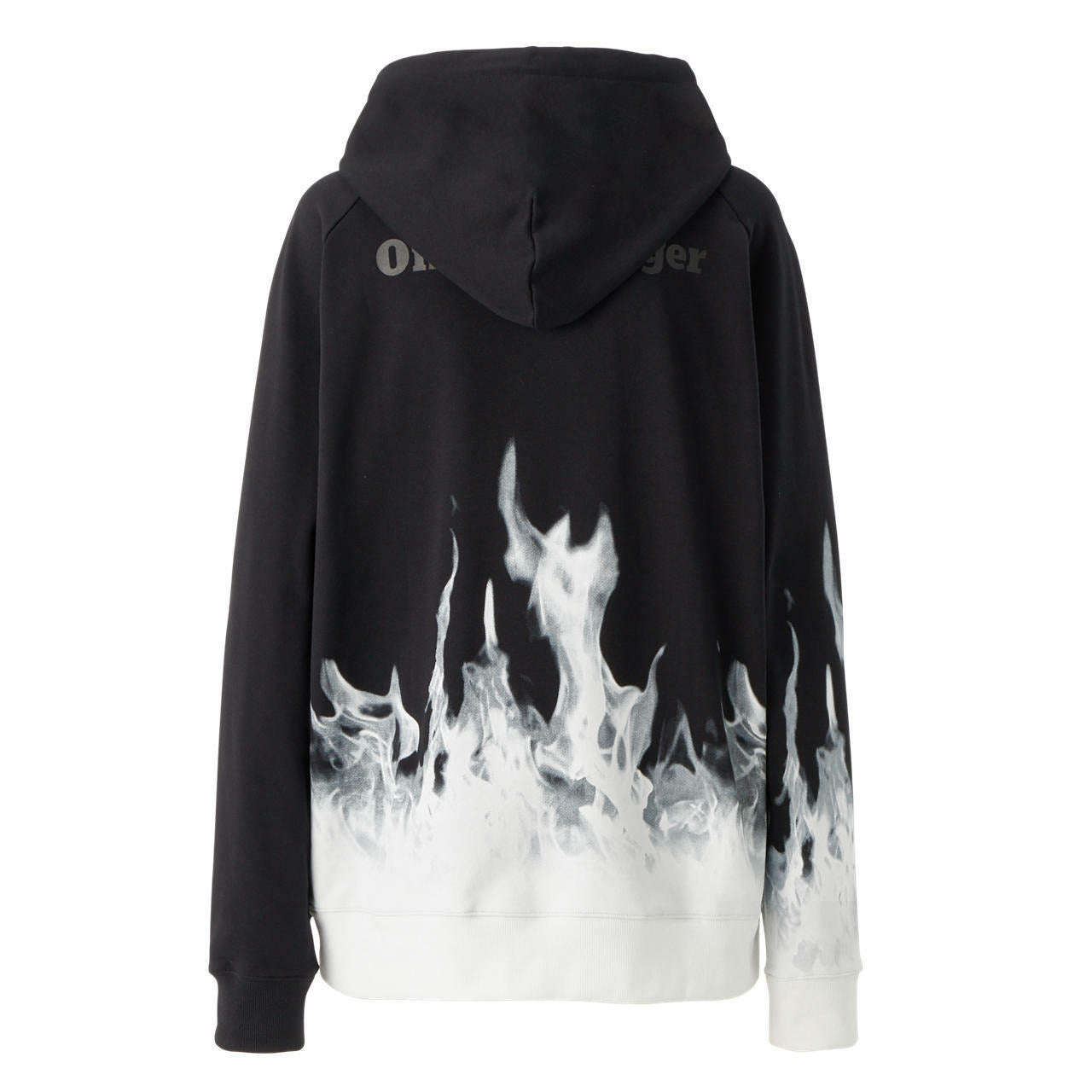Onitsuka Tiger Flame Graphic Hoodie 'Black Off White' 2183B023-002