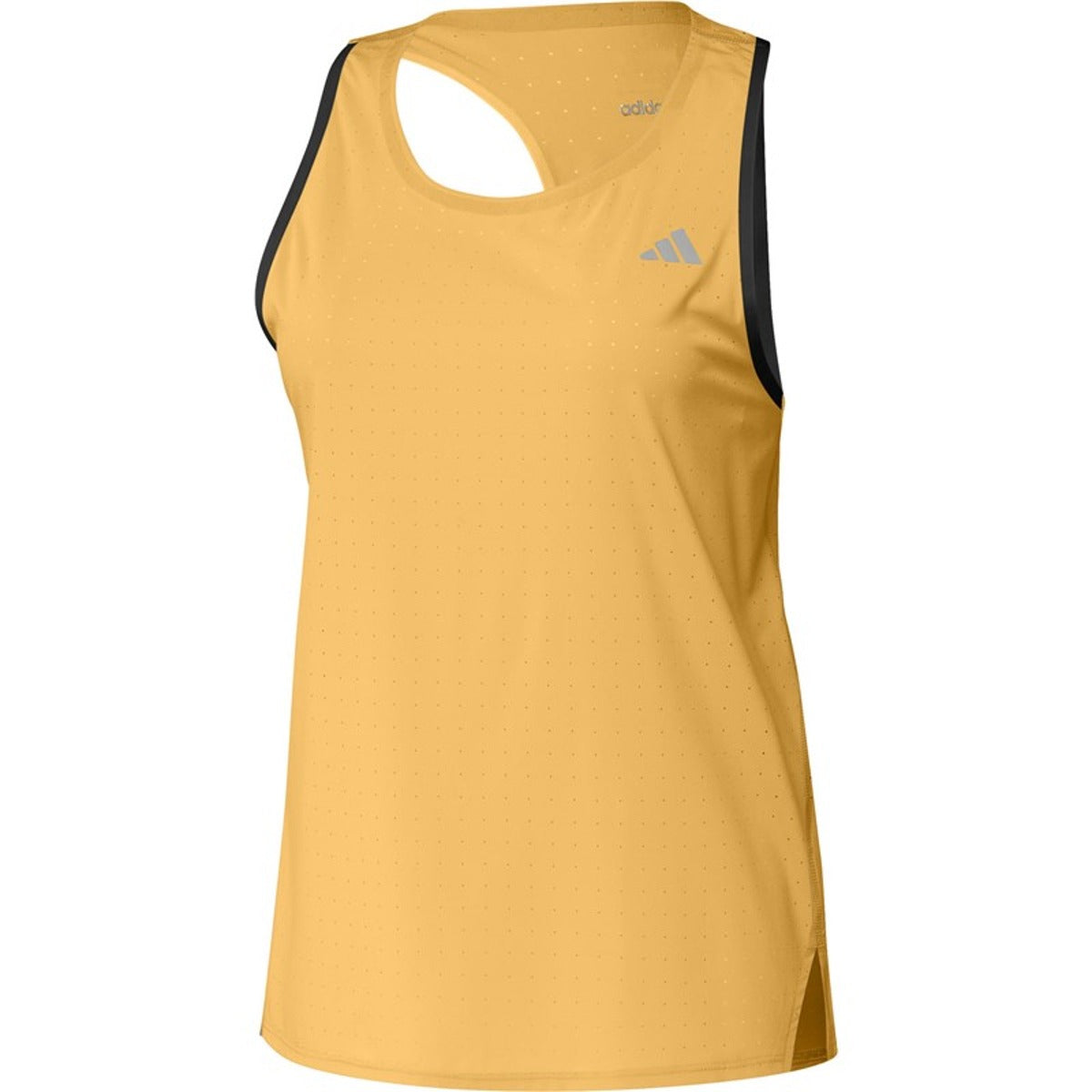 adidas Adizero Running Singlet Asia Sizing 'Yellow Black' IW6107