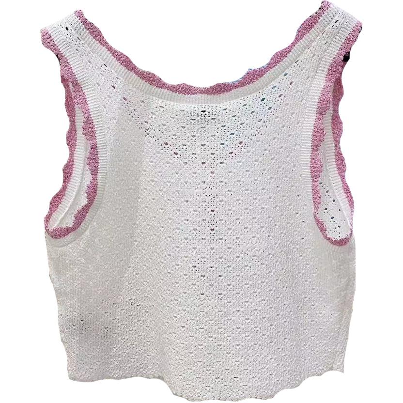 CHANEL Tank Tops Women's White