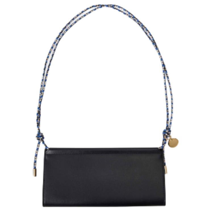 PRADA Cow Leather Shoulder Bag Women's Black