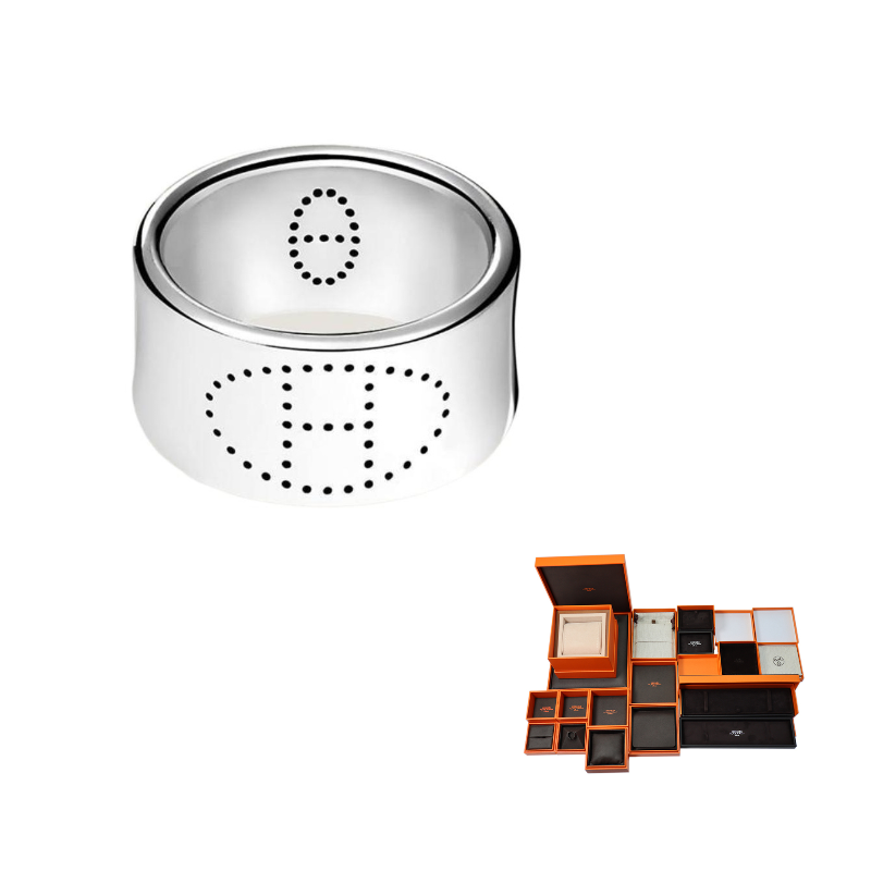 HERMES 925 Sterling Silver Rings Women's Silver