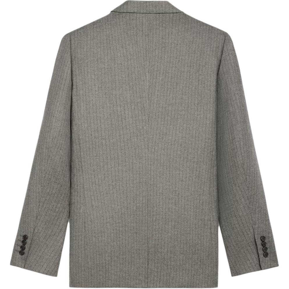 CELINE Classic Jacket In Striped Flannel