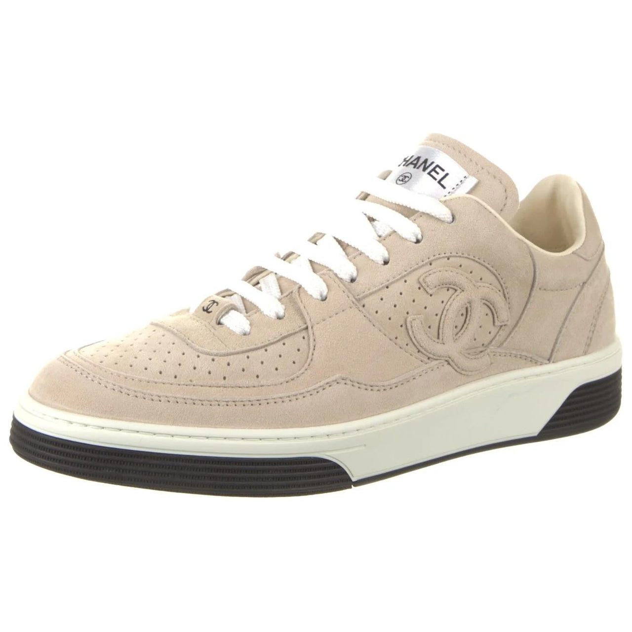 CHANEL Low-Top Skateboard Shoes Women's Brown