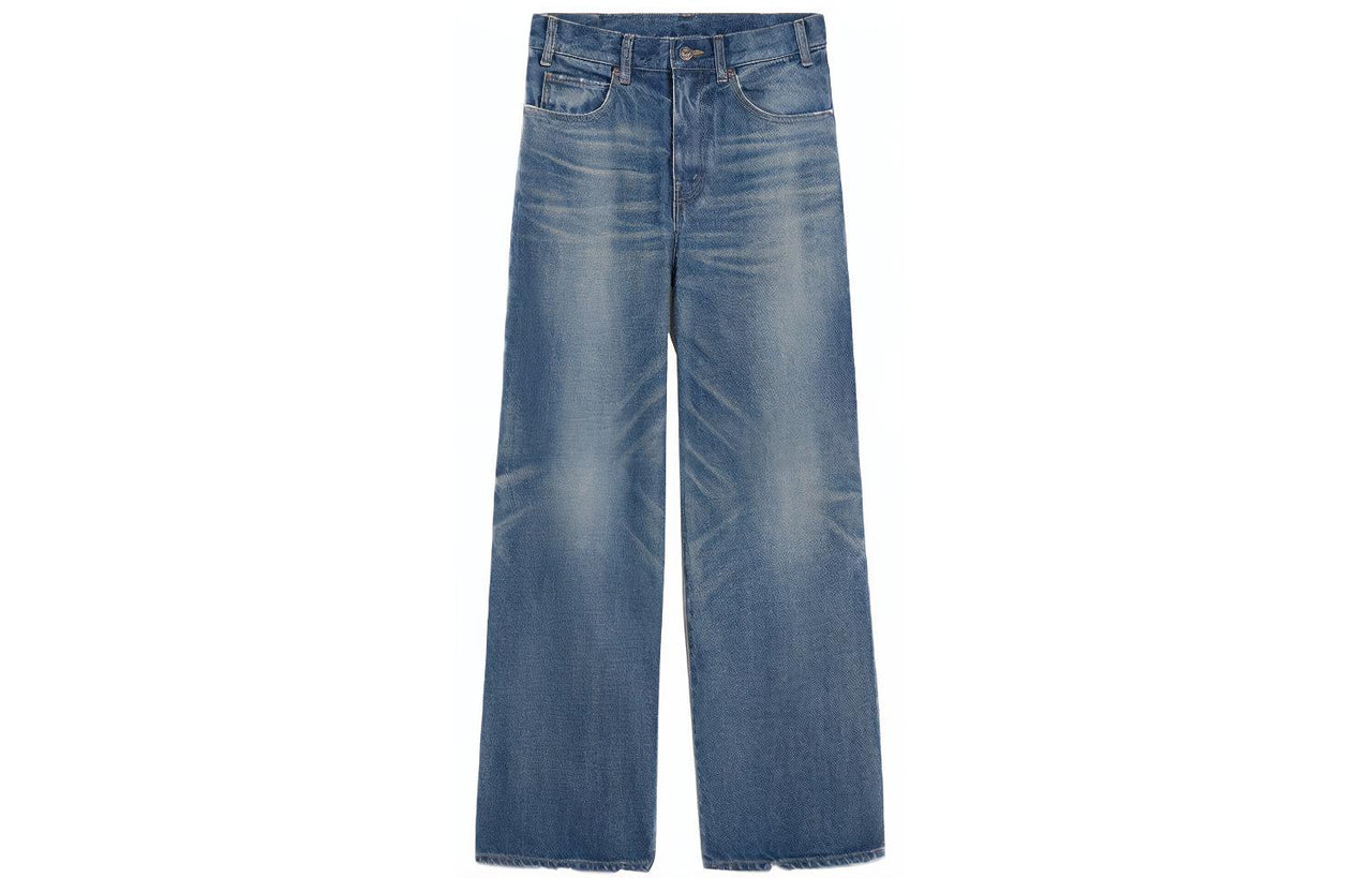 CELINE Logo Patch Straight-Leg Jeans