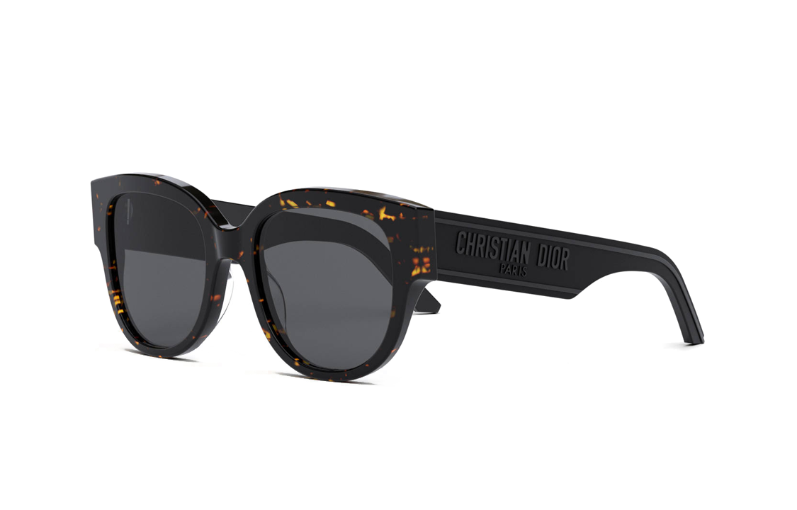 DIOR Acetate Square Sunglasses Women's Black