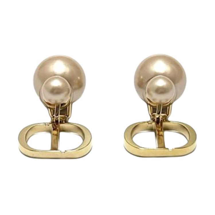 DIOR Metal Earrings Women's Gold