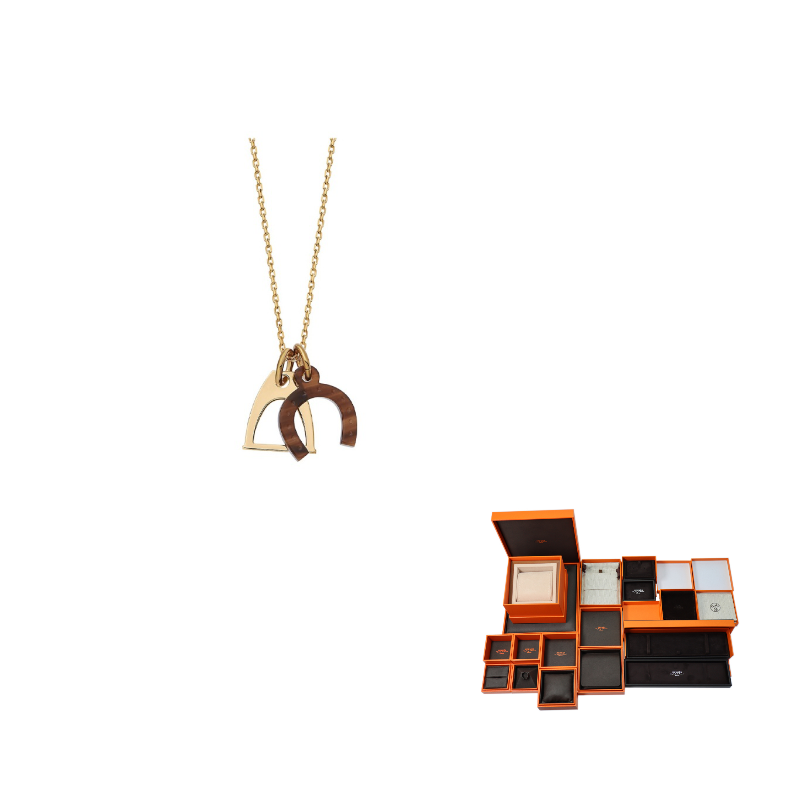 HERMES Amulette Equestre Metal Necklaces Unisex