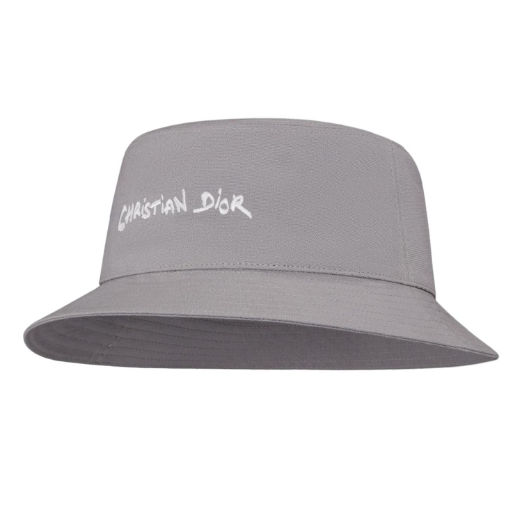 DIOR Cotton Bucket Hats Men's Gray