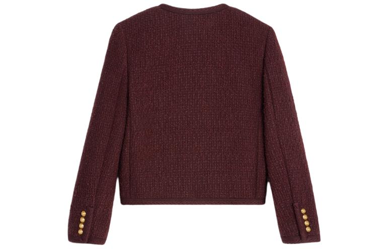 CELINE FW23 Jackets Coats Women's Burgundy