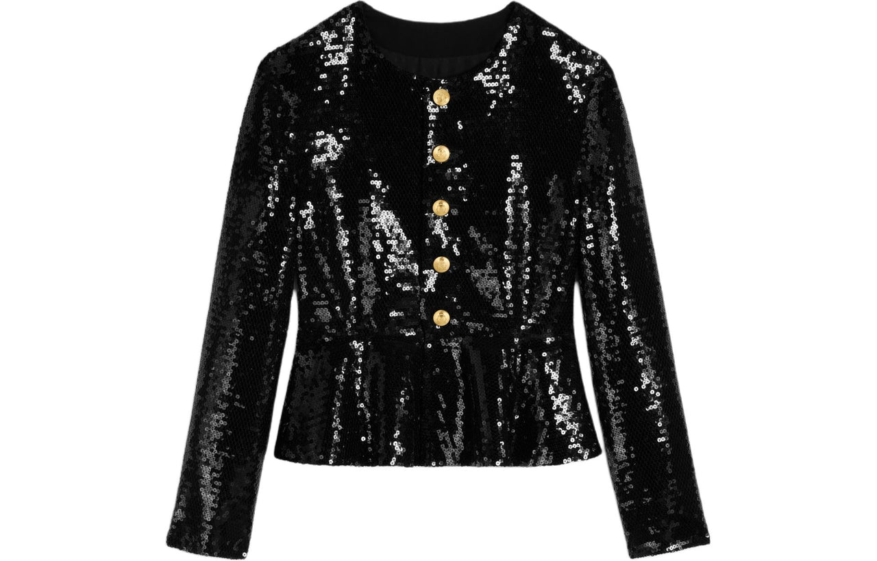 CELINE Embroidered Chelsea Jacket In Silk Muslin
