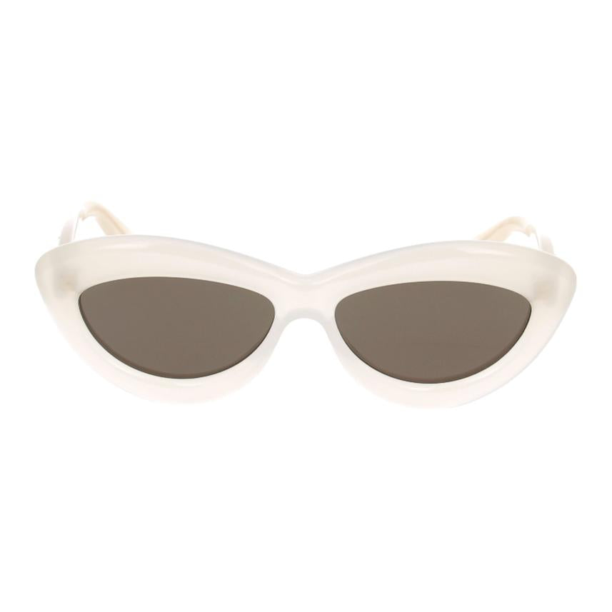LOEWE Acetate Irregular Shape Sunglasses Unisex Beige