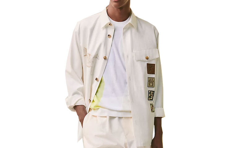 HERMES SS23 Denim Jacket Men's White