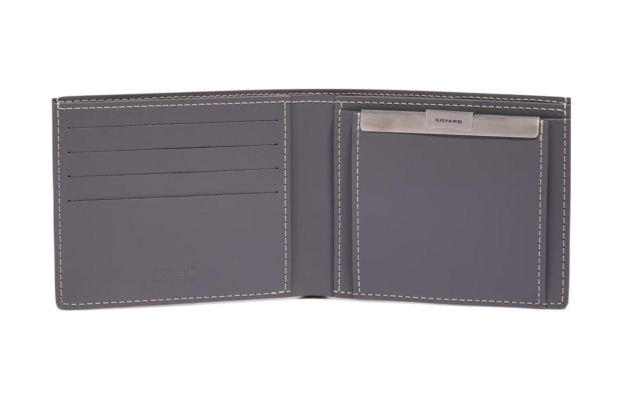 GOYARD SAINT-FLORENTIN Canvas With Leather Wallet Unisex Gray