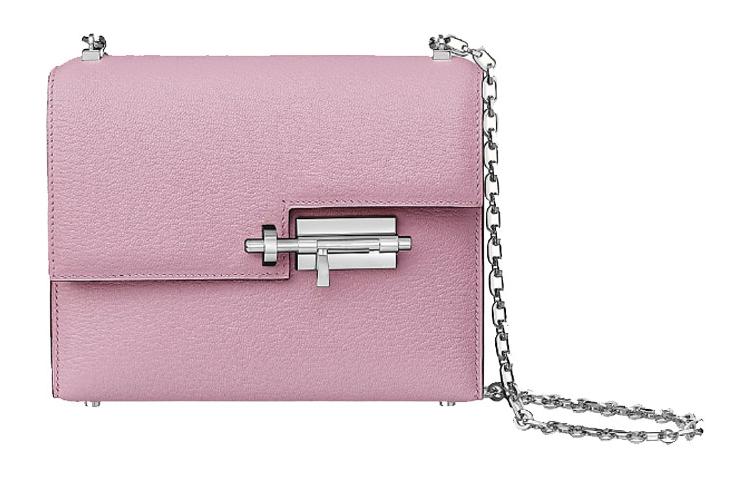 HERMES Verrou Mysore Goat Skin Shoulder Bag Crossbody Bag Mini Women's X9 Mauve Sylvestre Marigold Purple