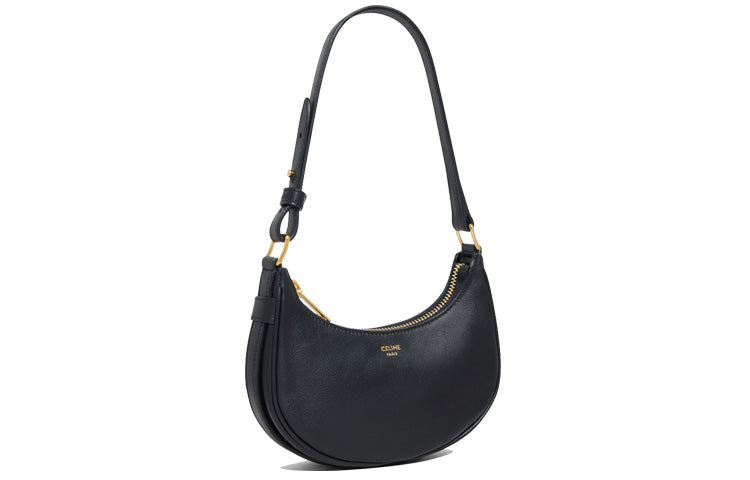 CELINE AVA Smooth Cow Leather Handbag, Shoulder Bag Mini Women's Black