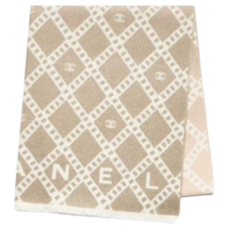 CHANEL - Knit Scarves Unisex Umber