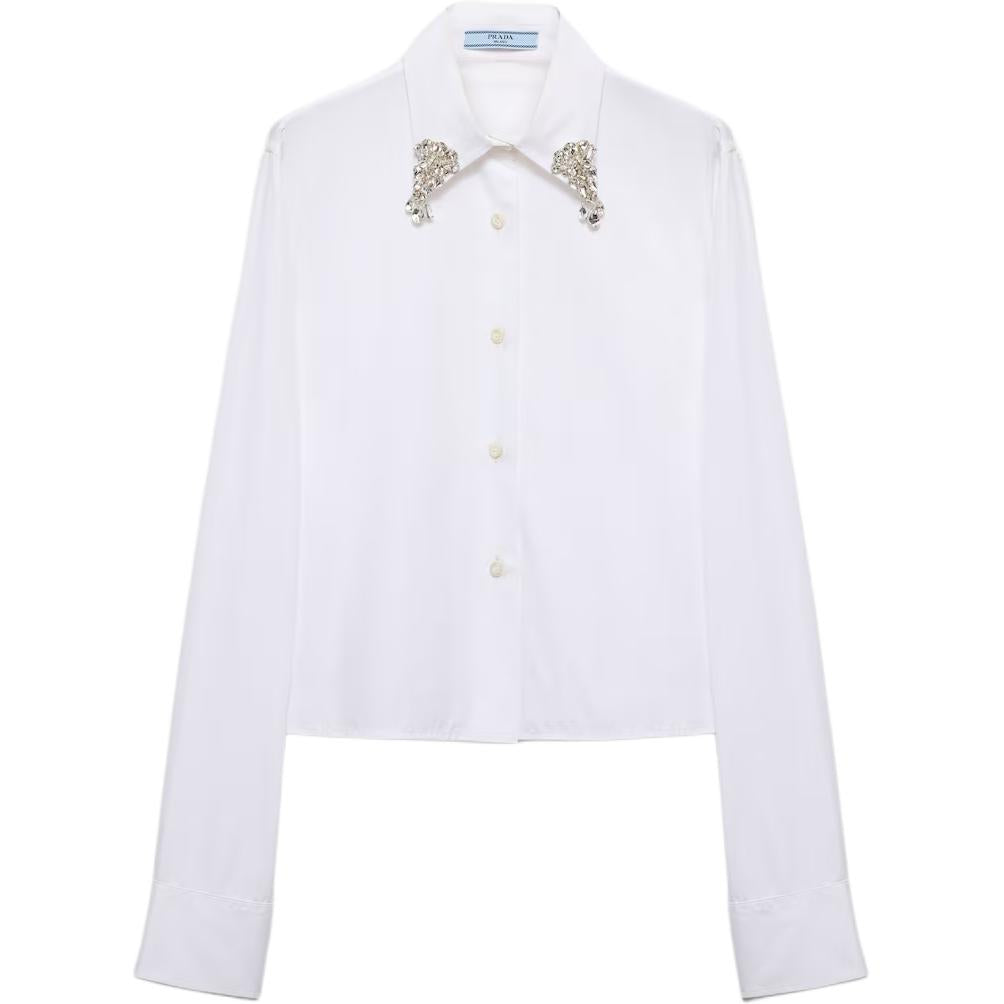 PRADA Embellished Button Up Shirt