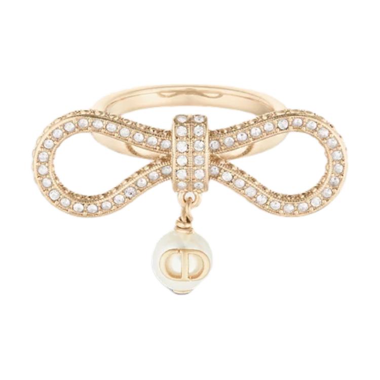 DIOR Resin Rings Women's Champagne
