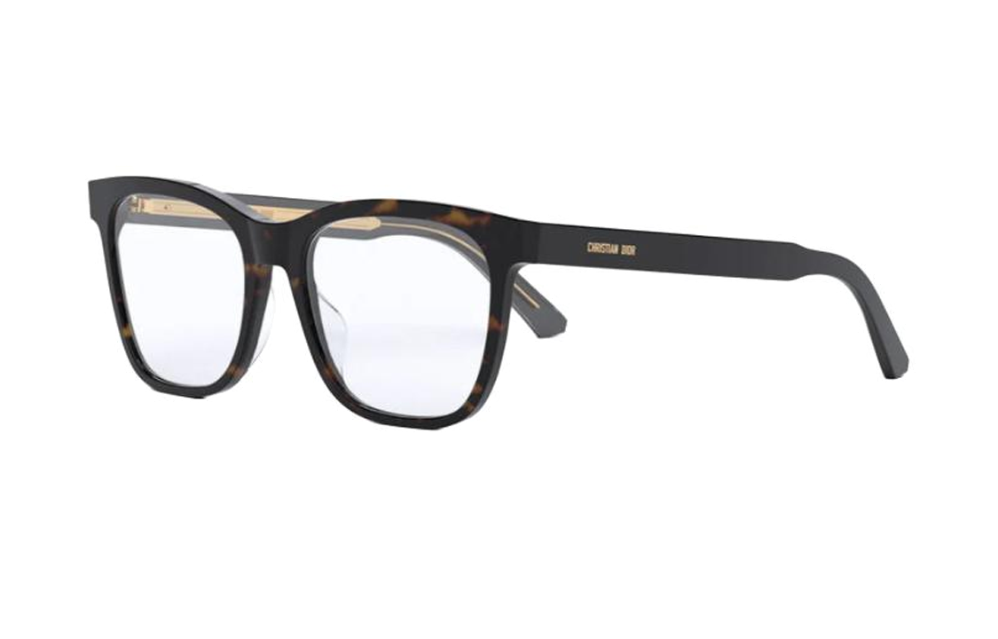 DIOR Acetate Irregular Shape Eyeglass Frames Women's Tortoiseshell