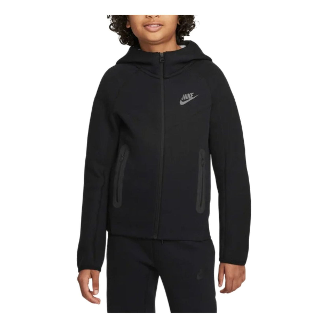 (GS) Nike Sportswear Tech Fleece Full Zip Hoodie 'Black' FD3285-010