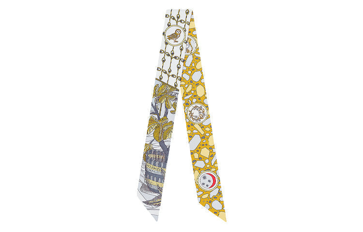 HERMES 20th Century La Danse Des Amazones Twilly Silk Scarf Scarves