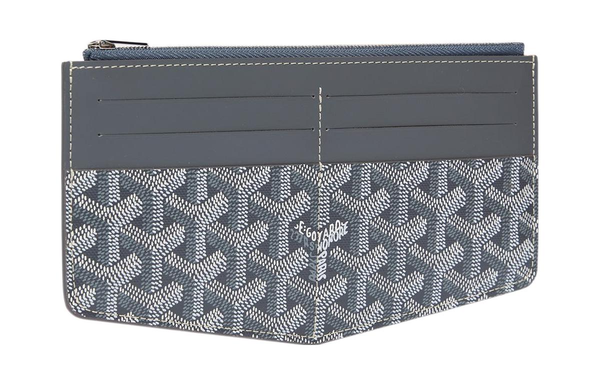 GOYARD Insert Louise Canvas With Leather Wallet Unisex Gray