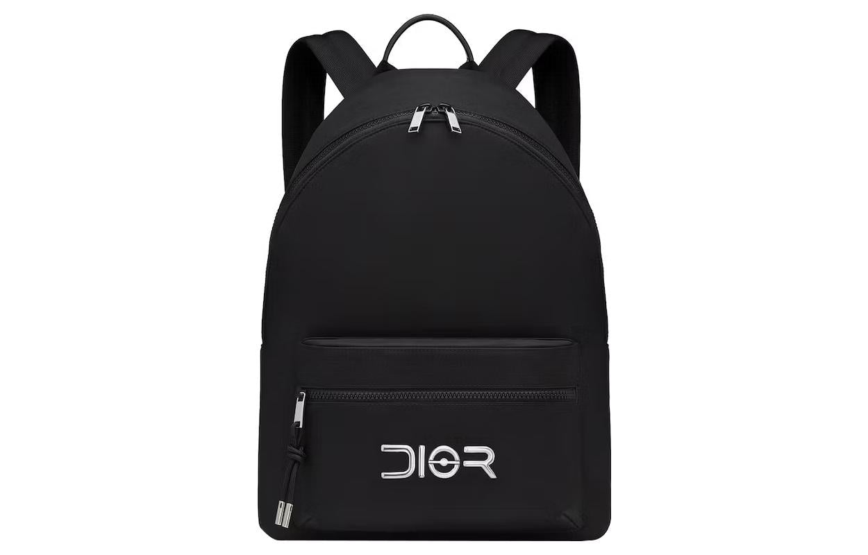 DIOR Sorayama Collaboration Nylon With Calfskin Backpack Men's Black