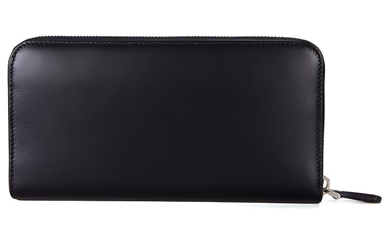 PRADA Cow Leather Wallet Women's Black