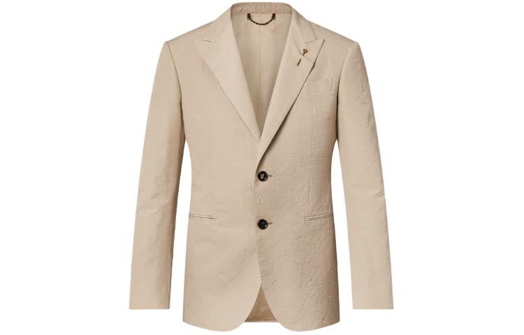 LOUIS VUITTON 1AF573 Embossed Monogram Single-Breasted Jacket