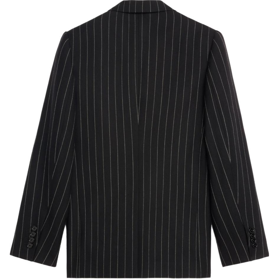 CELINE Carnaby Jacket In Striped Virgin Wool