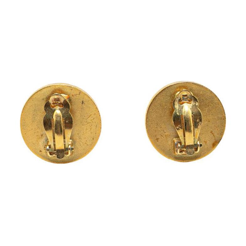 CHANEL 1994 Cc Logo Clip on Earrings