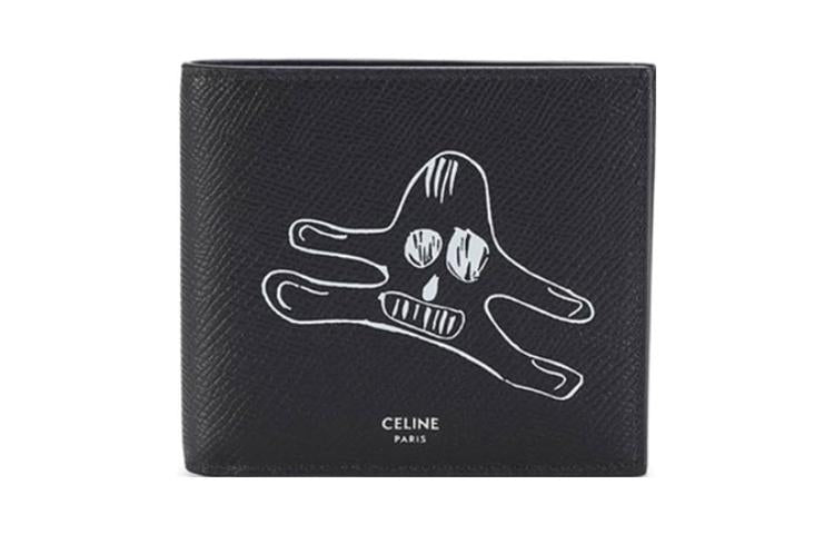 CELINE Calfskin Wallet Men's Black